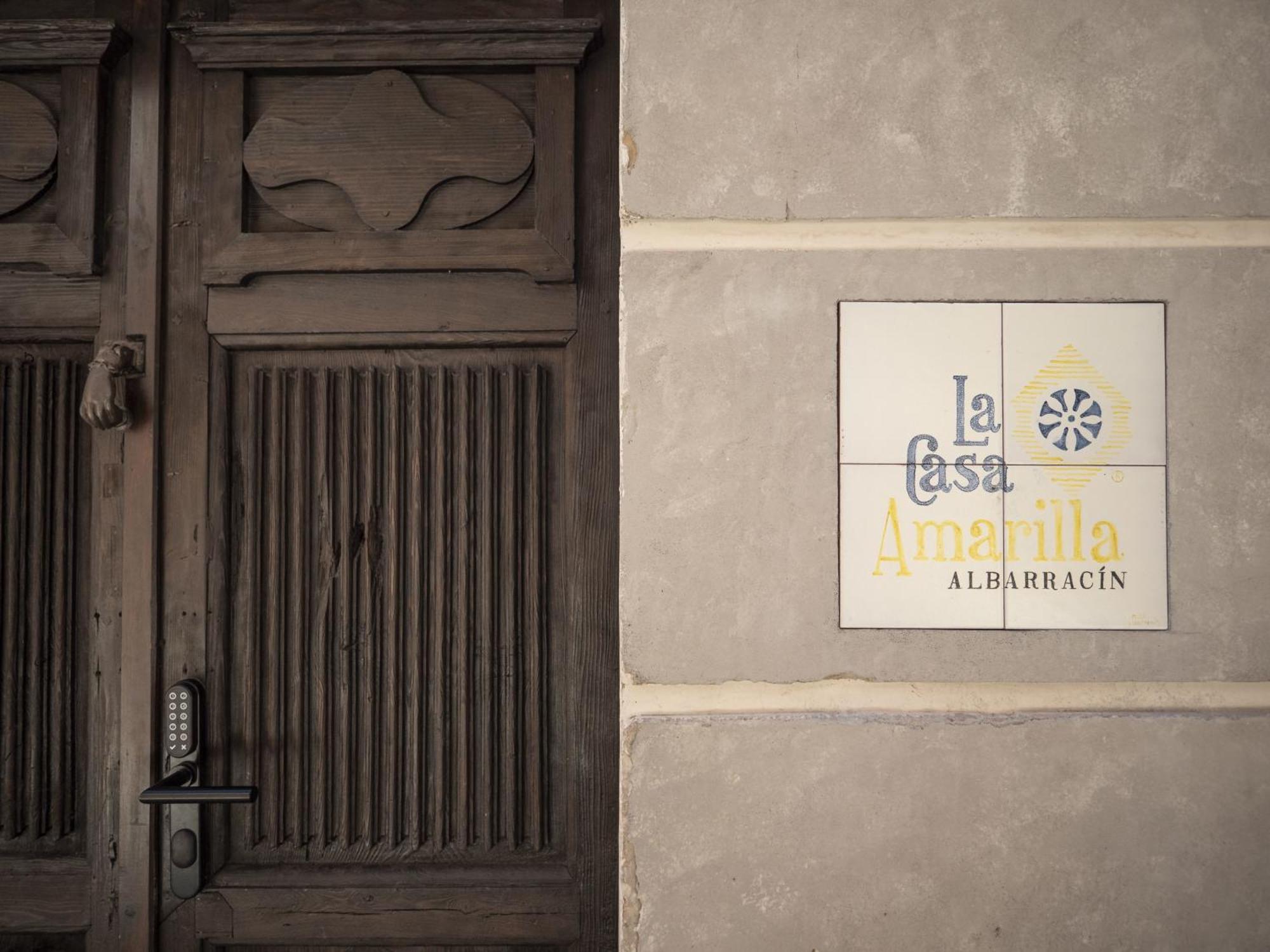 La Casa Amarilla Apartamento Enebro Albarracin Bagian luar foto